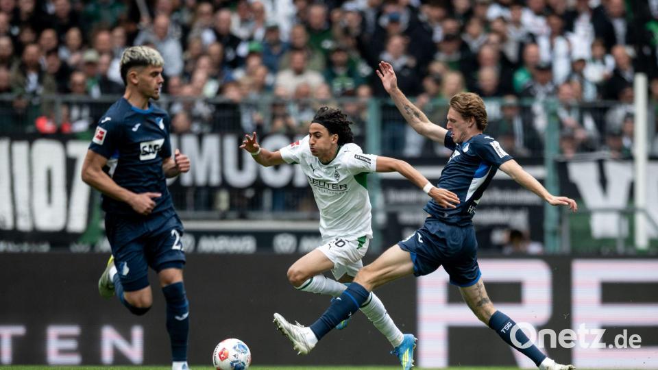 Hoffenheim unterlag Borussia Mönchengladbach. Bild: Fabian Strauch/dpa