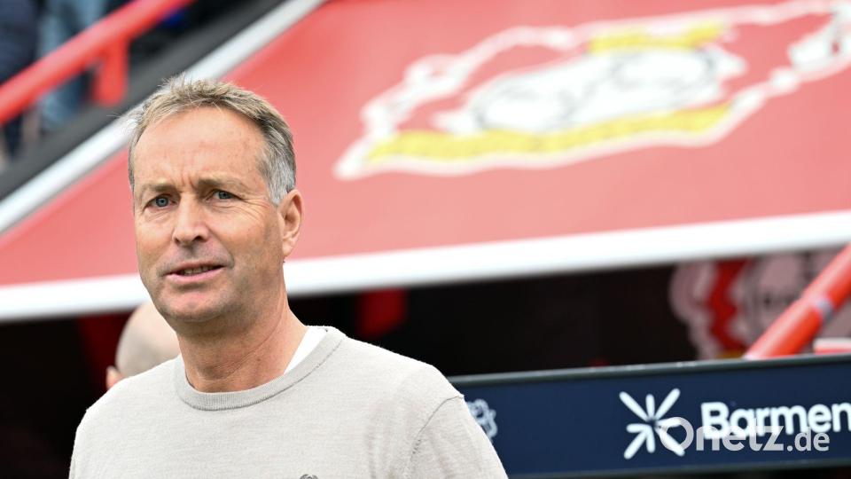 Trainer Hjulmand steht bei Bayer vor dem Aus. Bild: Federico Gambarini/dpa