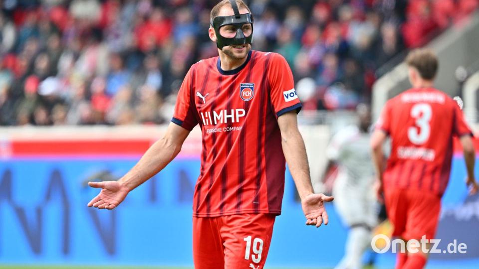 Rettung verpasst: Heidenheim muss runter. Bild: Jan-Philipp Strobel/dpa