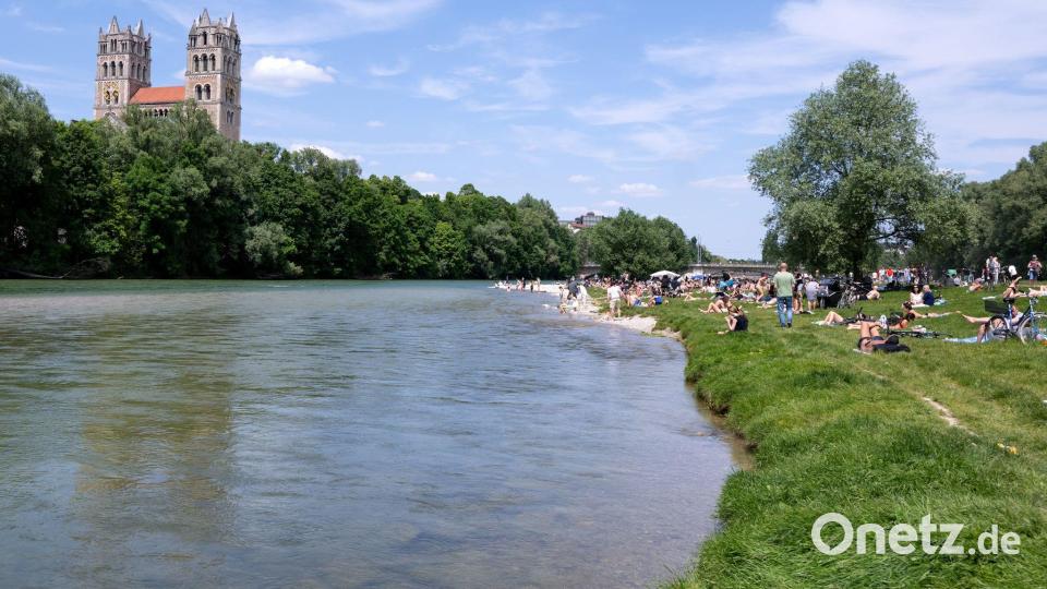 Einfach mal in die Isar springen können - für David Dietl eine Sache, die München so besonders macht. (Archivbild) Bild: Sven Hoppe/dpa