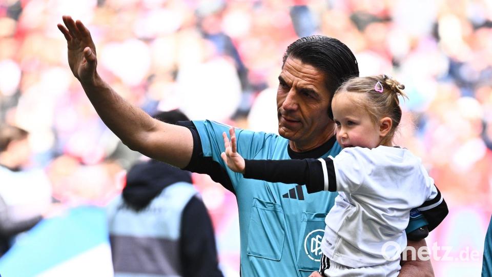 Für Deniz Aytekin war das Spiel in München sein letzter Einsatz als Schiedsrichter. Bild: Tom Weller/dpa