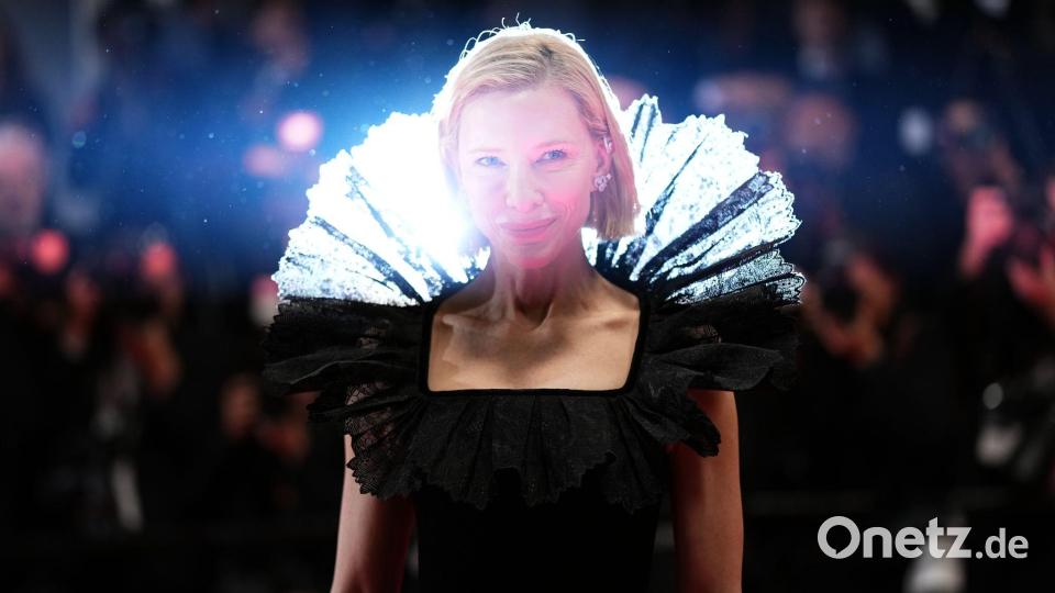 Cate Blanchett posiert für Fotografen bei der Ankunft zur Premiere des Films "Paper Tiger" bei den 79. Internationalen Filmfestspielen in Cannes. Bild: Scott A Garfitt/Invision/AP/dpa