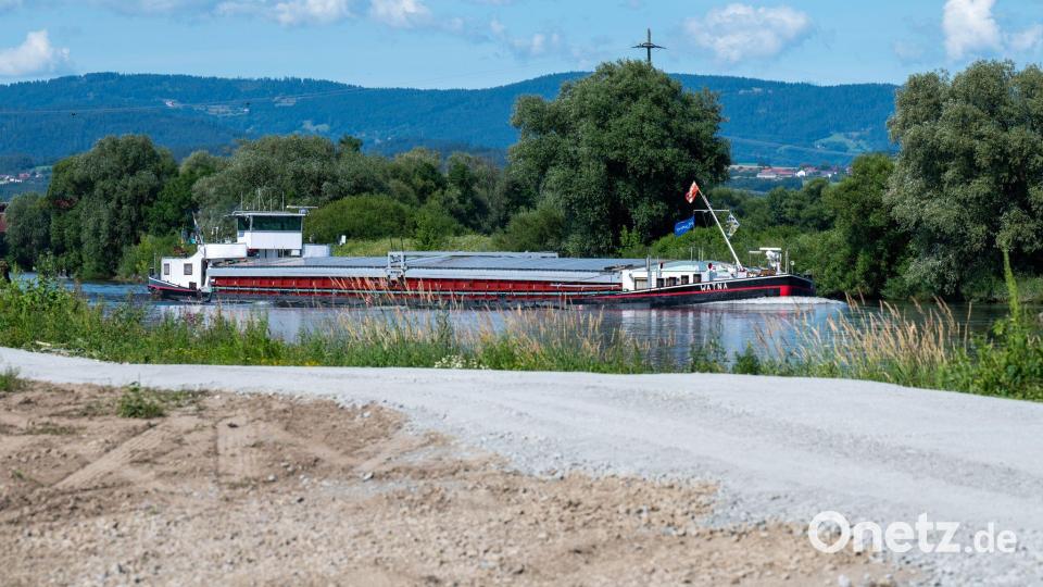 Zeitweise behindert Niedrigwasser die Schifffahrt auf der Donau. (Archivbild) Bild: Armin Weigel/dpa