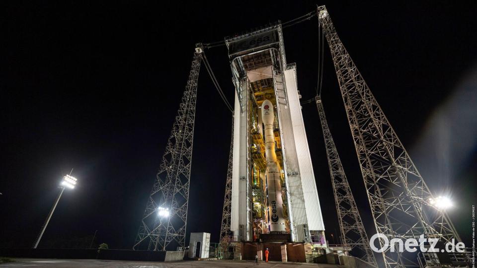 Eine Vega-C-Rakete nahm den Satelliten an Bord. Bild: J Georget/Esa/dpa