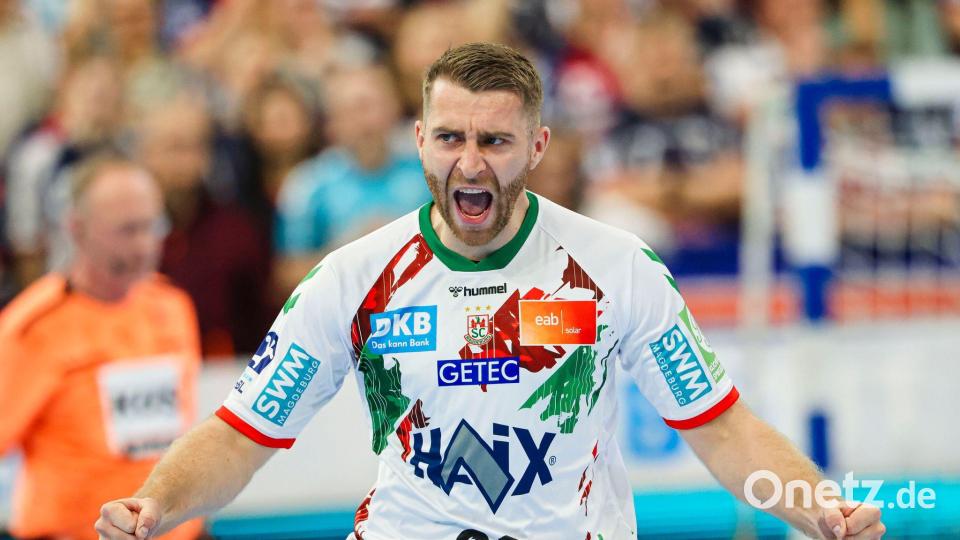 Lukas Mertens möchte mit dem SCM vorzeitig die deutsche Meisterschaft perfekt machen. (Archivbild) Bild: Frank Molter/dpa