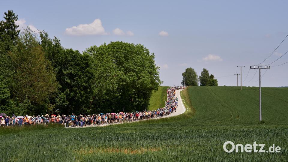 Am Donnerstag, 21. Mai, machen sich wieder die Pilger von Regensburg aus nach Altötting auf den Weg. Tausende von Menschen werden sich auch in diesem Jahr auf die 111 Kilometer lange Strecke machen. Bild: Bernhard Meiler