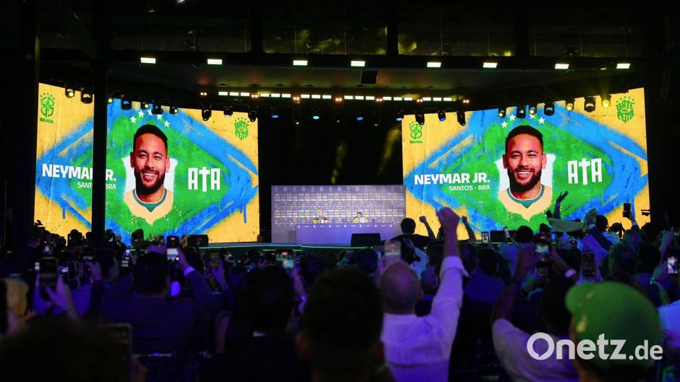 Neymar gehört zum 26-köpfigen WM-Kader Brasiliens. Bild: Silvia Izquierdo/AP/dpa