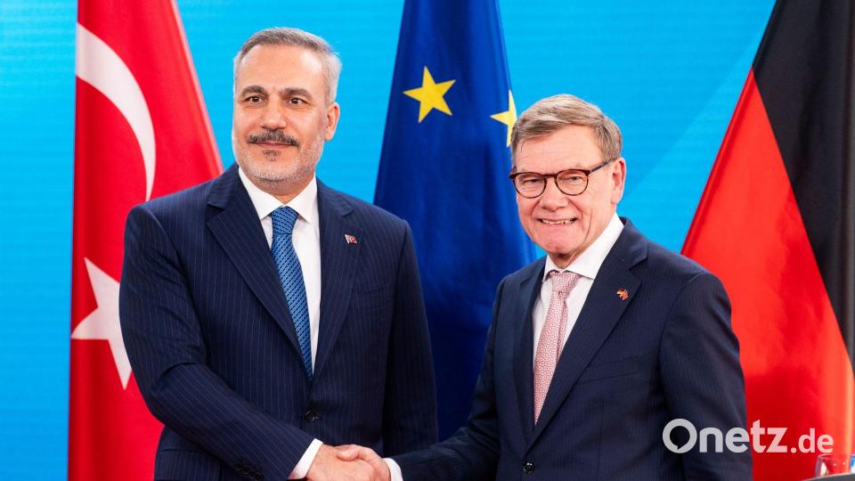 Deutschland und die Türkei setzen weiterhin auf eine diplomatische Lösung im Iran-Krieg. Bild: Christophe Gateau/dpa