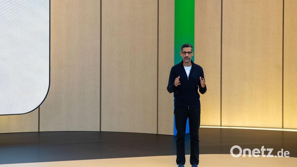Die Nachfrage nach KI-Angeboten übersteigt laut Google-Chef Pichai die Kapazitäten. Bild: Andrej Sokolow/dpa