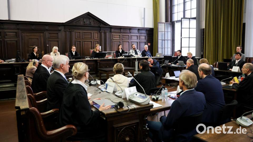 Es ist bereits der 50. Verhandlungstag im Block-Prozess. Bild: Christian Charisius/dpa-Pool/dpa