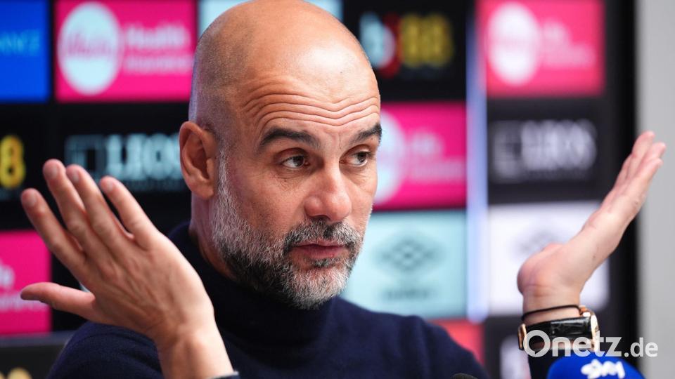 Berichten zufolge steht Pep Guardiola bei Manchester City vor dem Abschied. Bild: John Walton/PA Wire/dpa