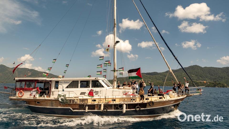 Die Gaza-Hilfsflotte versuchte mit 51 Booten die Küste von Gaza zu erreichen. (Archivbild) Bild: Murat Kocabas/AP/dpa