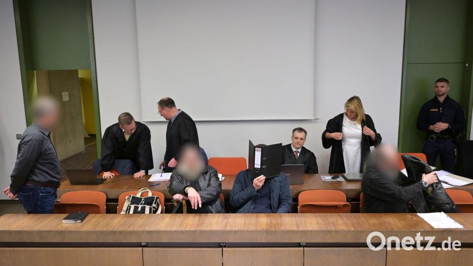 Vier Männer stehen derzeit vor Gericht. Bild: Malin Wunderlich/dpa