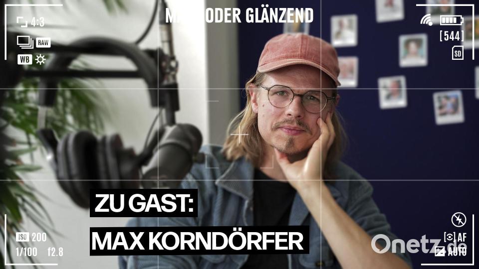 Fotograf Max Korndörfer im Podcaststudio von Oberpfalz Medien. Bild: Alexander Unger