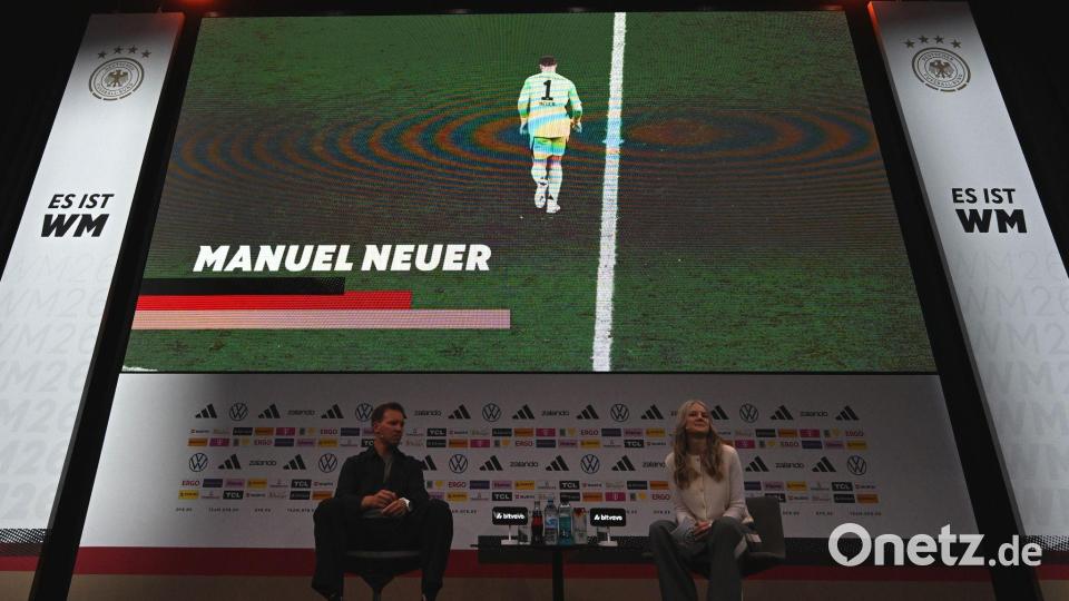 Kaderbekanntgabe in Frankfurt am Main: Neuers Rückkehr in die Nationalmannschaft. Bild: Federico Gambarini/dpa