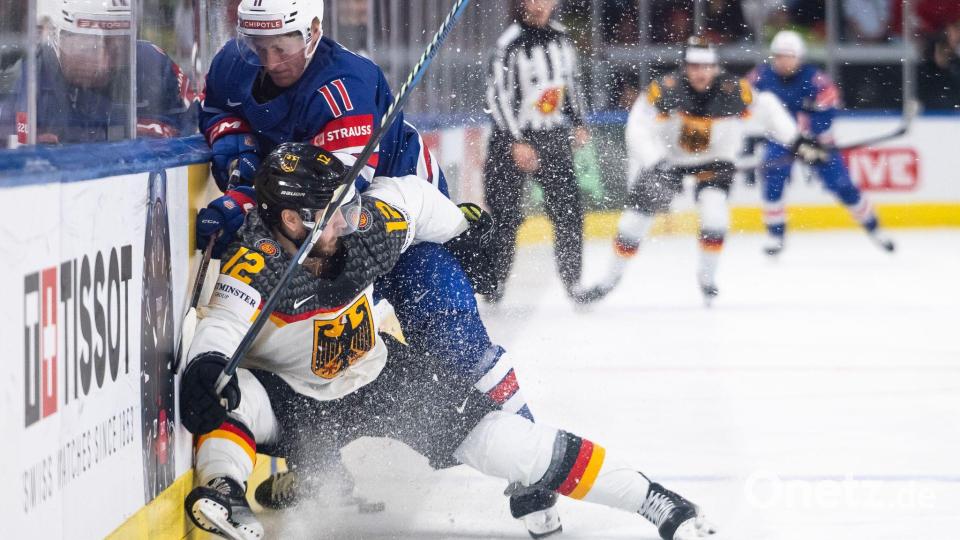 Die deutsche Mannschaft lieferte sich mit den USA einen harten Fight um WM-Punkte. Bild: Andreas Becker/KEYSTONE/dpa