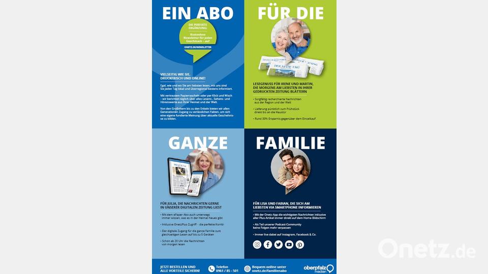 Ein Abo für die ganze Familie. Bild: onetz