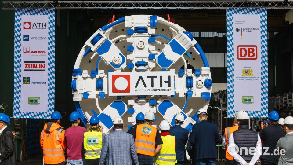 Die Tunnelbohrmaschine kommt in München zum Einsatz. Bild: Philipp von Ditfurth/dpa