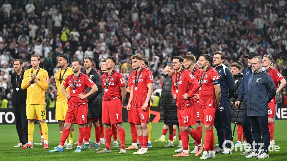 Dem SC Freiburg blieb die Körnung einer famosen Europa-League-Saison verwehrt. Bild: Robert Michael/dpa