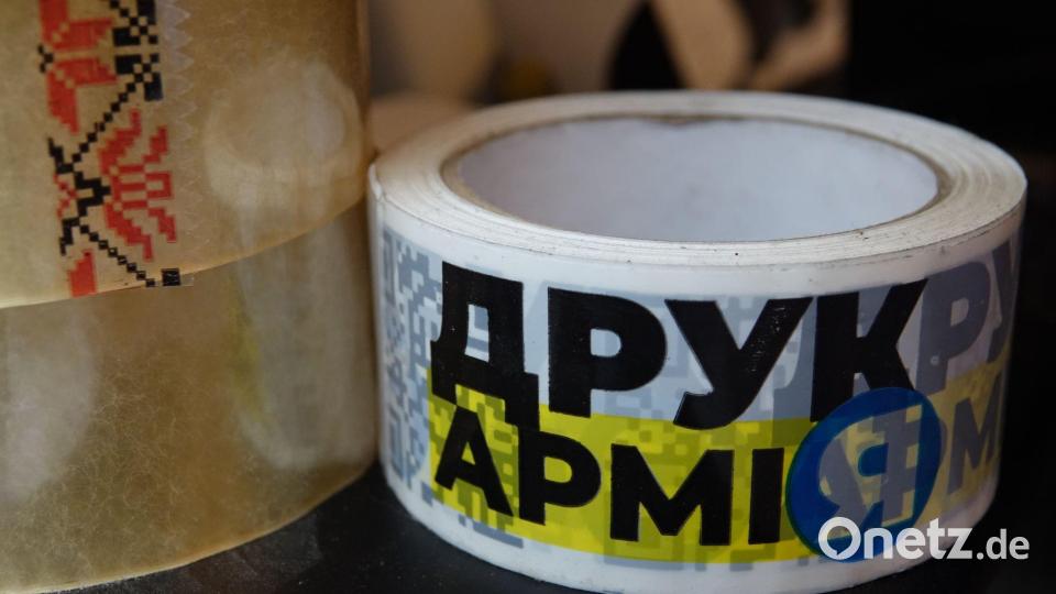 Drukarmija (Druckarmee) nennt sich selbst die größte 3D-Druck-Initiative der Ukraine. Bild: Friedemann Kohler/dpa