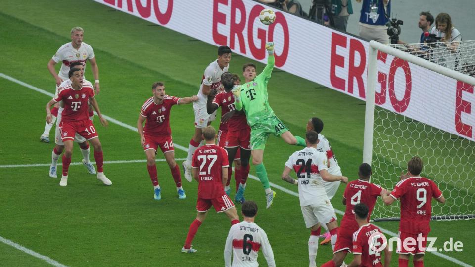Vertrat Manuel Neuer: Jonas Urbig Bild: Soeren Stache/dpa