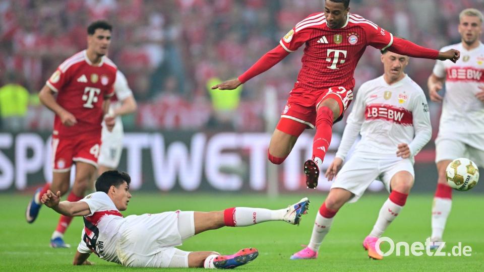 Chema Andrés und der VfB machten es den Bayern schwer. Bild: Sebastian Gollnow/dpa