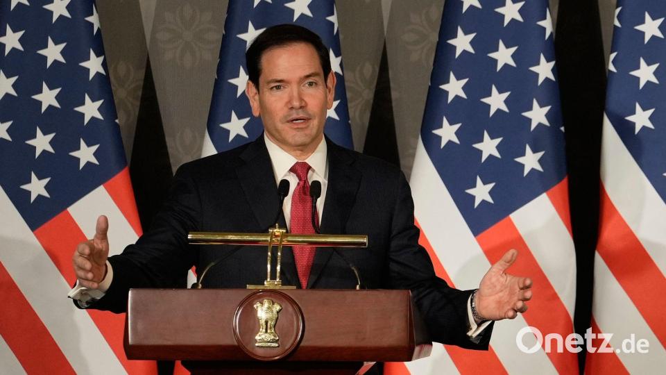 US-Außenminister Marco Rubio sprach von möglichen „guten Nachrichten“. Bild: Manish Swarup/AP/dpa
