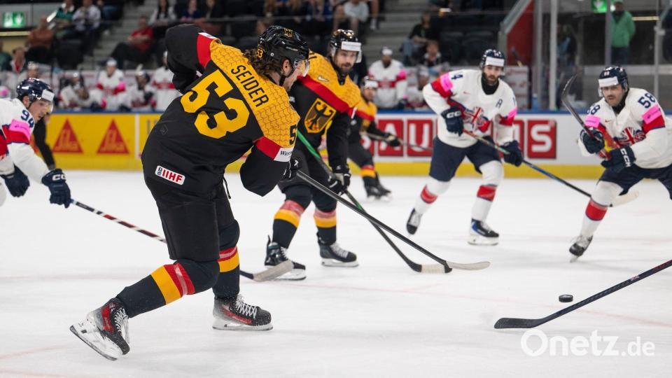Kapitän Moritz Seider hatte viele Szenen in der Offensive. Bild: Andreas Becker/Keystone/dpa