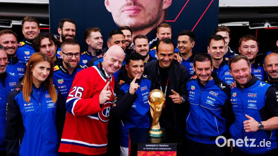 Kurz vor der WM auch in Kanada ließ sich FIFA-Boss Infantino die Gelegenheit nicht nehmen. Bild: Bradley Collyer/PA Wire/dpa