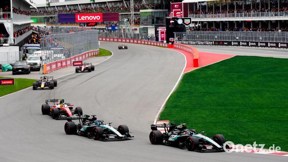 Das Mercedes-Duo lieferte sich wieder ein packendes Duell. Bild: Bradley Collyer/PA Wire/dpa
