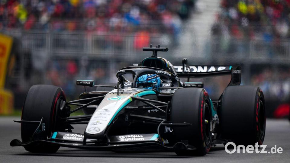 Kein Glück für Russell: Der Motor machte nicht mit. Bild: Bradley Collyer/PA Wire/dpa