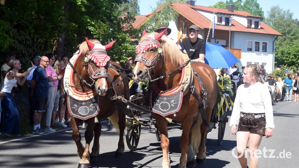 In Beidl fand am Pfingstmontag der Leonhardiritt statt. Bild: Gebert