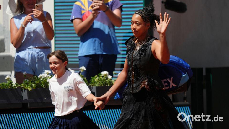 Schwarz steht ihr gut: Naomi Osaka. Bild: Aurelien Morissard/AP/dpa