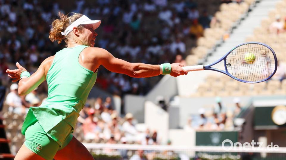 Laura Siegemund spielte als Außenseiterin gegen Osaka groß auf. Bild: Frank Molter/dpa