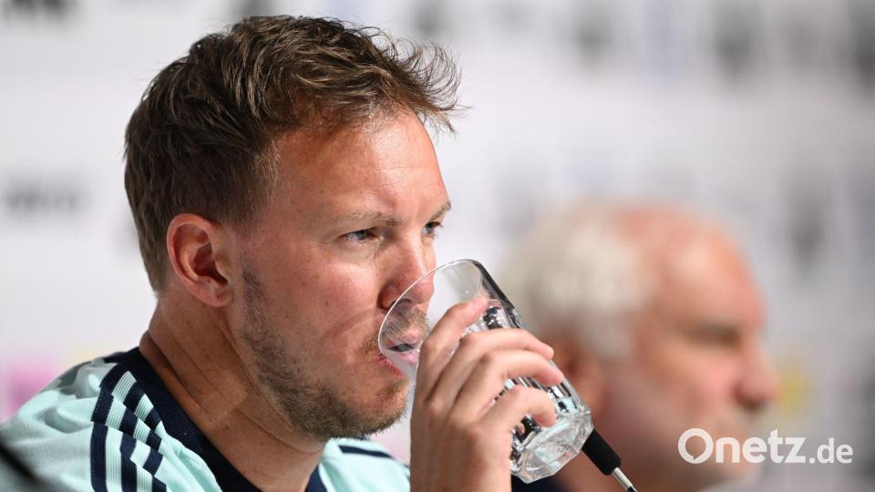 Glas halbvoll oder halbleer? Für Bundestrainer Julian Nagelsmann geht es jetzt in die heiße Phase. Bild: Federico Gambarini/dpa