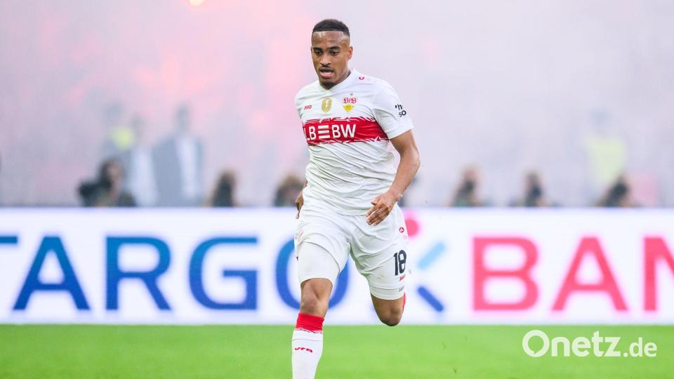 Jamie Leweling spielt als Flügelstürmer beim VfB Stuttgart. (Archivbild) Bild: Tom Weller/dpa
