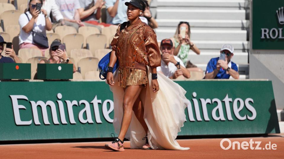 Tennisspielerin Naomi Osaka hat bei den French Open einen glänzenden Auftritt. Bild: Thibault Camus/AP/dpa
