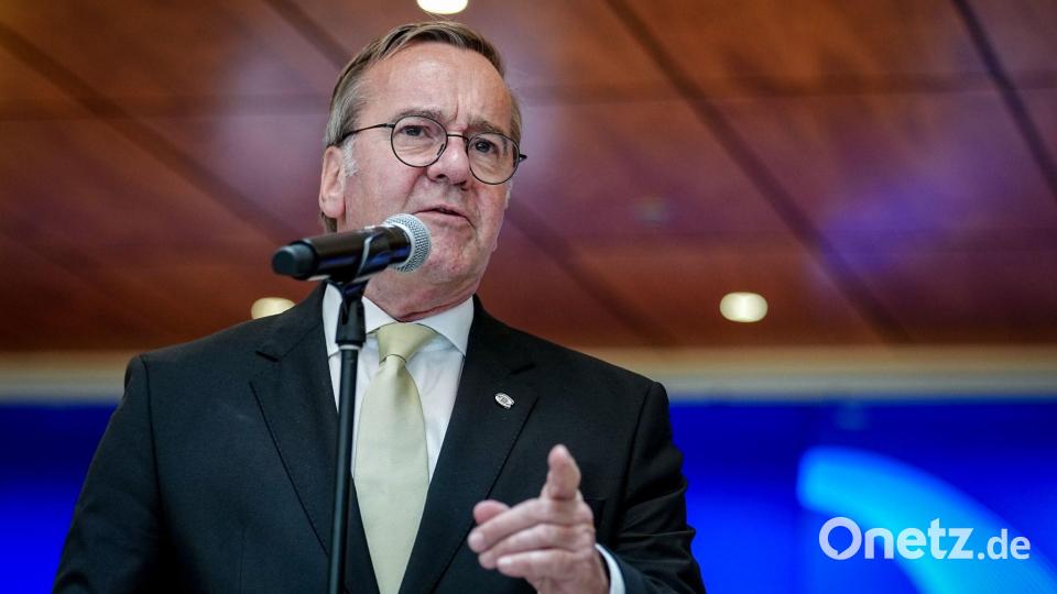 Verteidigungsminister Pistorius bei Pressekonferenz in Kanada. Bild: Kay Nietfeld/dpa