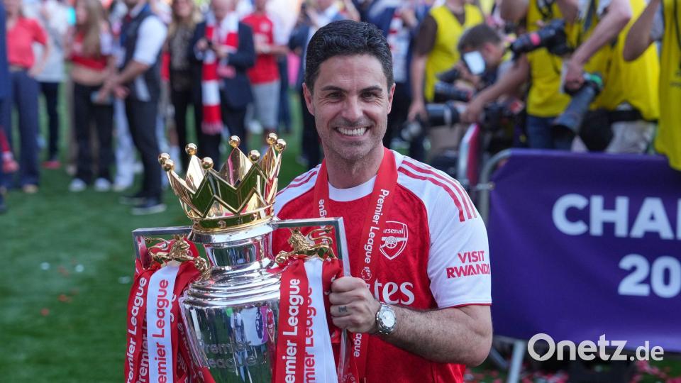 Der Architekt des Arsenal-Erfolgs: Trainer Mikel Arteta. (Archivbild) Bild: Kin Cheung/AP/dpa