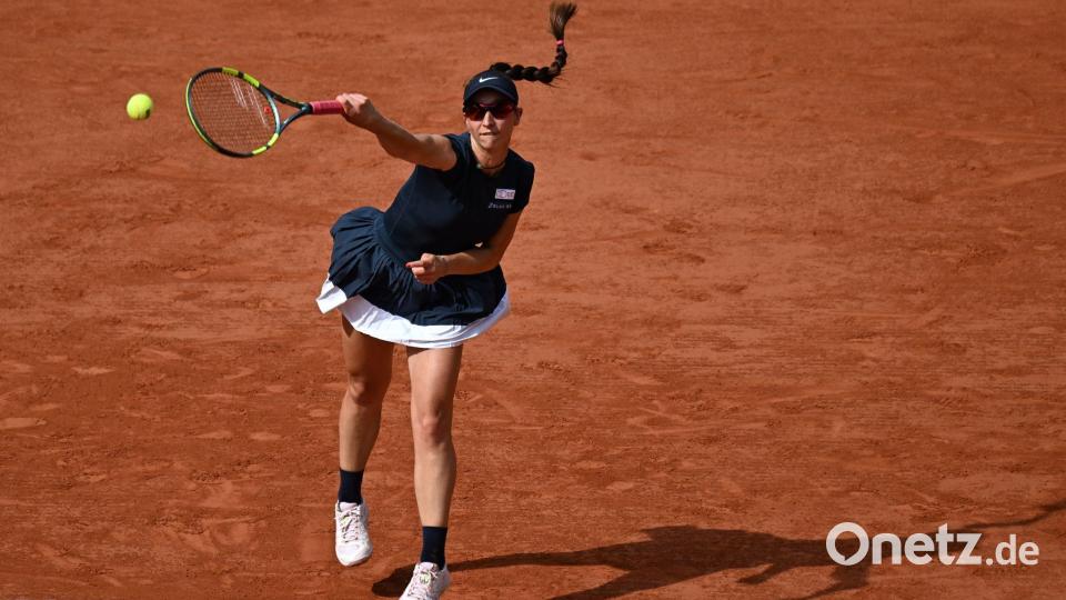 War in der dritten Runde nahezu chancenlos gegen eine Favoritin: Tamara Korpatsch. Bild: Emma Da Silva/AP/dpa