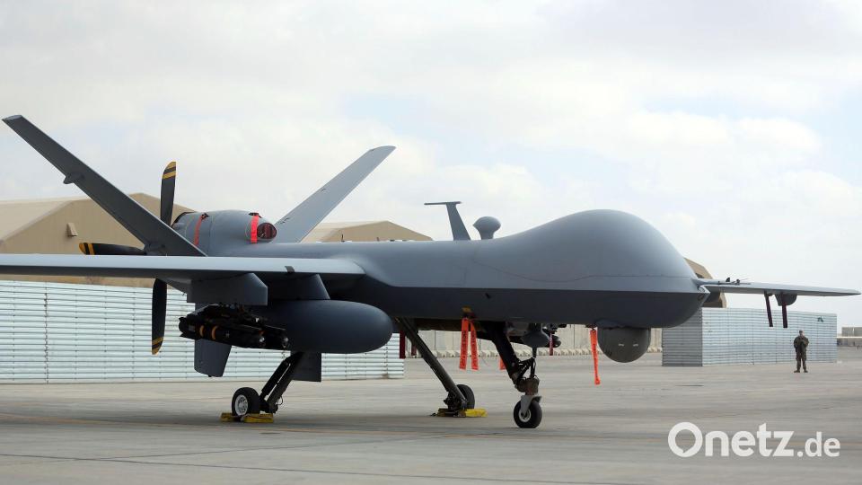 Das US-Militär dementierte den Abschuss einer seiner Drohnen. (Archivbild) Bild: Massoud Hossaini/AP/dpa