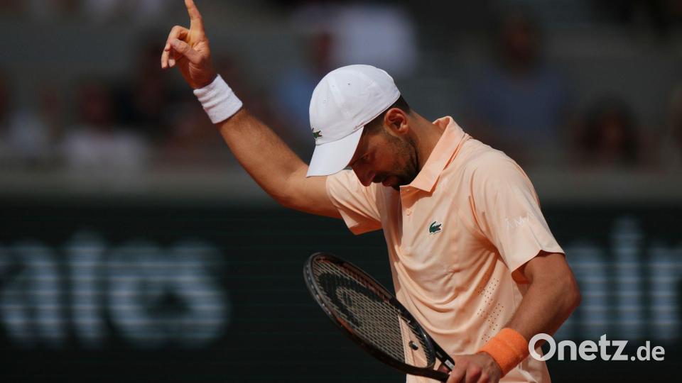Novak Djokovic freut sich über einen Punktgewinn. Bild: Aurelien Morissard/AP/dpa
