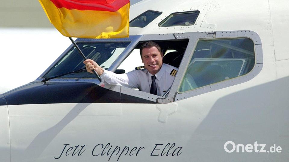 John Travolta ist selbst Pilot. (Archivbild) Bild: Frank May/dpa