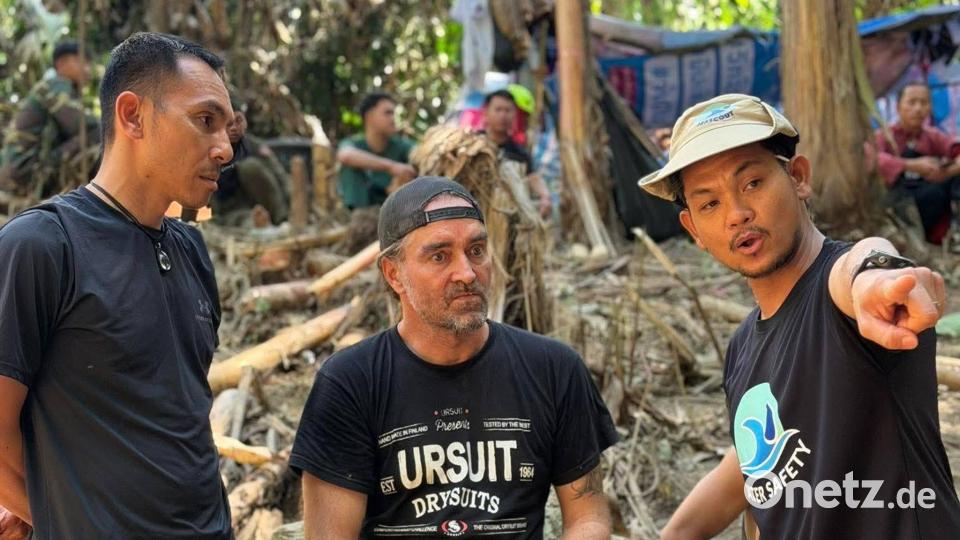 Internationale Spezialisten wie der finnische Rettungstaucher Mikko Paasi beteiligen sich an der Rettungsmission. Bild: Uncredited/Metta Tham Rescue Kalasin/AP/dpa