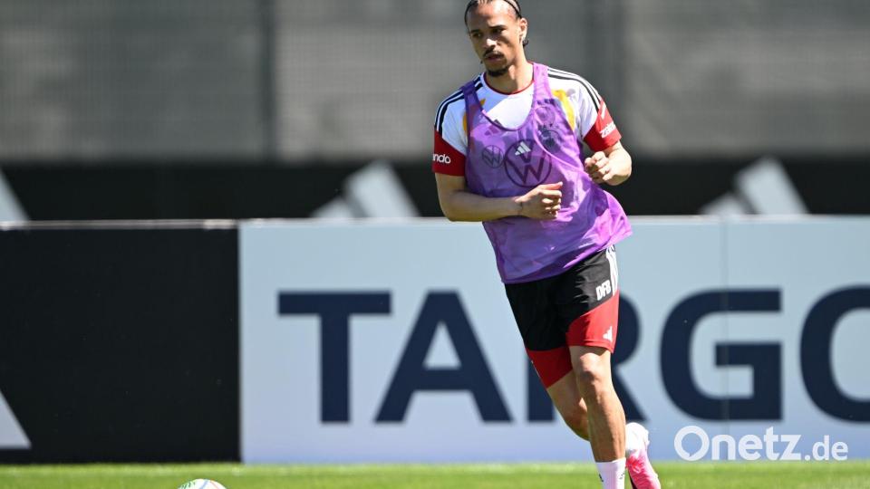 Leroy Sané steht vor seinem 75. Länderspiel. Bild: Federico Gambarini/dpa