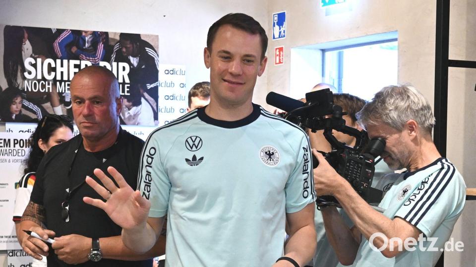 Manuel Neuer wird gegen Finnland noch geschont. Bild: Federico Gambarini/dpa