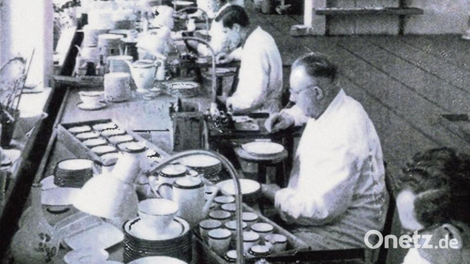 Die ehemalige Malerabteilung der Porzellanfabrik Tirschenreuth im Jahr 1964. Bild: Archiv Pozellanfabrik Tirschenreuth