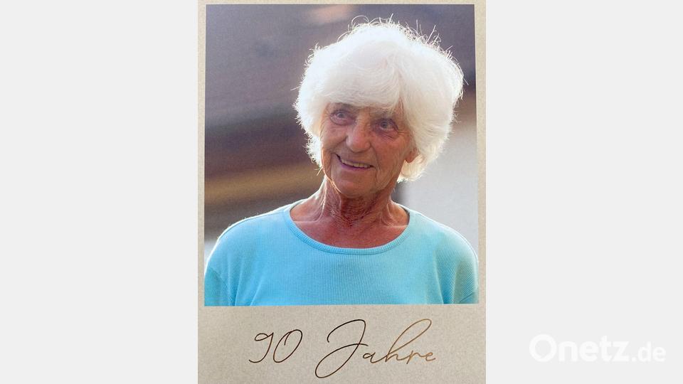 Leserbild: Klara Bücherl, Freihung, 90. Geburtstag am 23.1.2025, seit über 50 Jahre Zeitungsabonnentin, Witwe von Altbürgermeister Michael Bücherl Bild: Norbert Bücherl