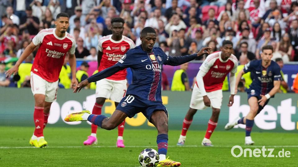 Ousmane Dembele sorgt für den Ausgleich. Bild: Andreea Alexandru/AP/dpa