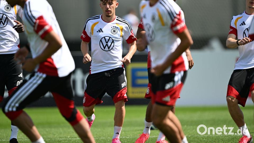 Training vor dem Finnland-Spiel. Bild: Federico Gambarini/dpa